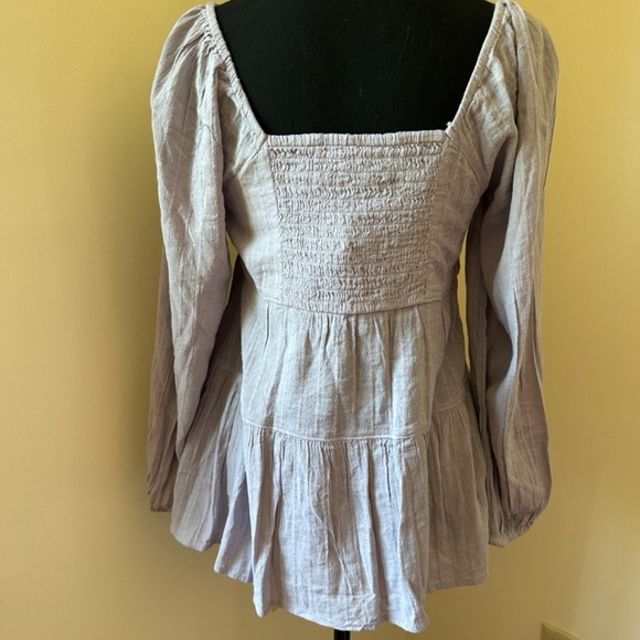 *AMERICAN EAGLE OUTFITTERS* Purple Long Sleeve Top NWT Size Small - Picture 4 of 9